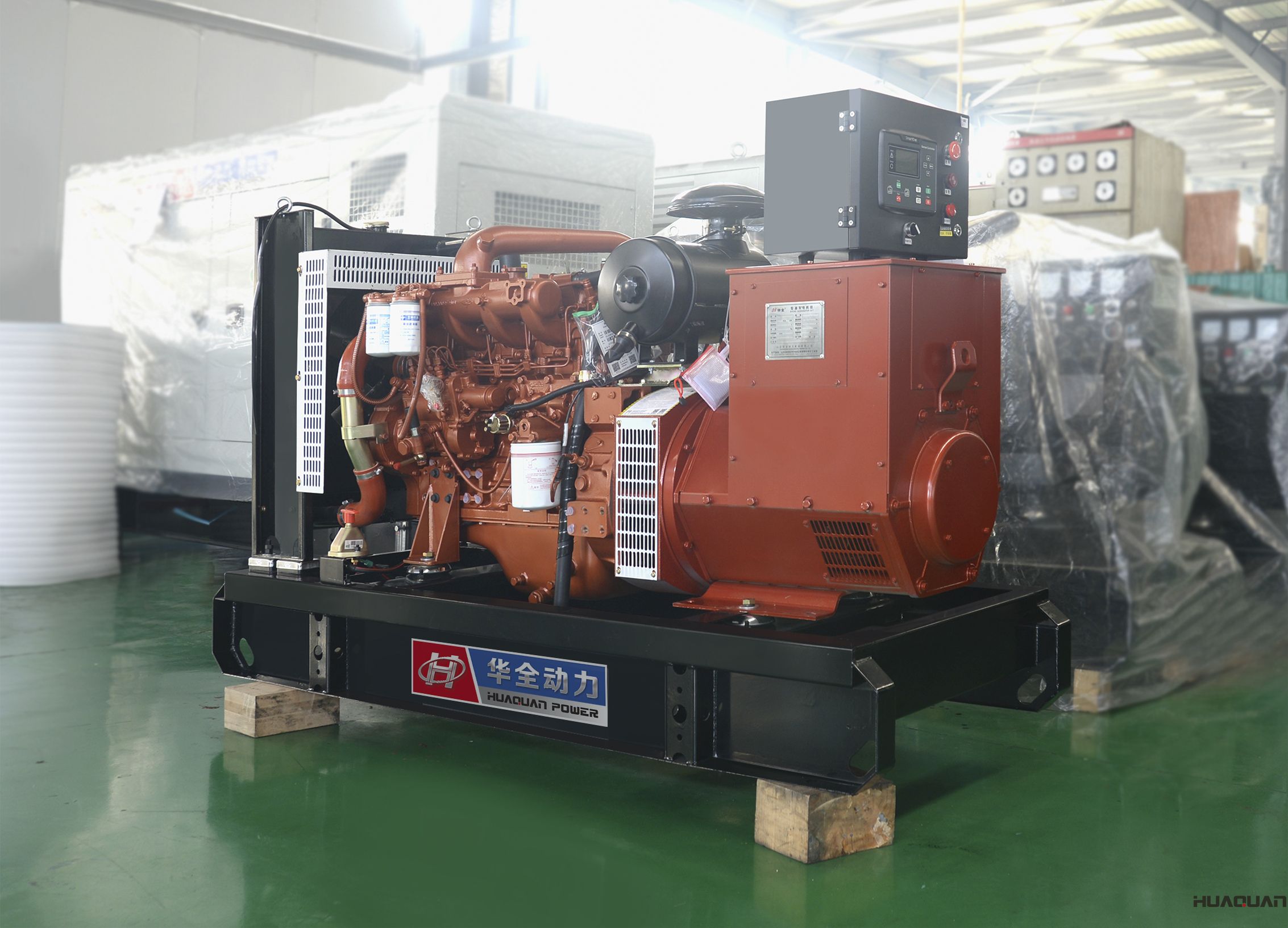 2018年4月20日華全動力50千瓦標配柴油發電機組發往安徽省
