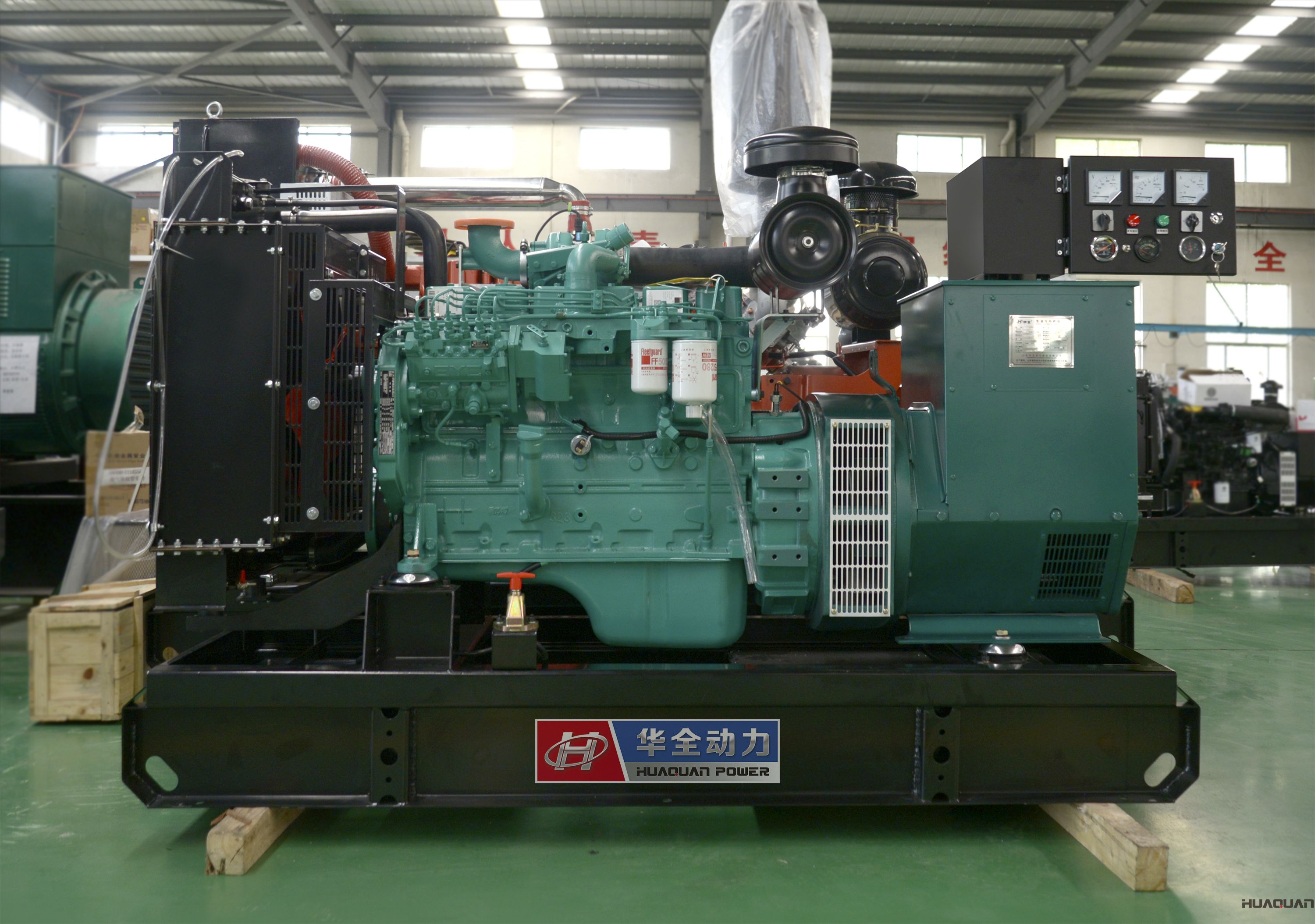2018年4月26日華全動力一臺75kw自動化發電機組發往江蘇連云港