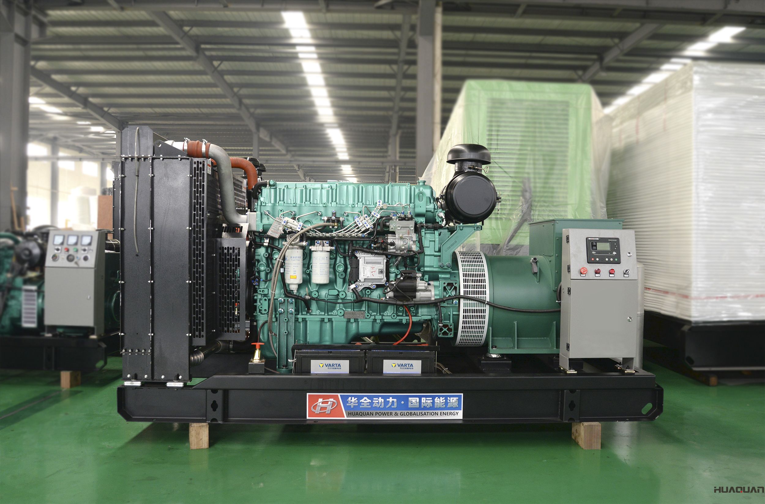 華全動力300kw立柜四保護發電機組于2018年4月7日發往湖北