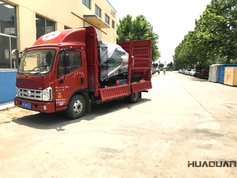 標配型HQ120NF天然氣發電機組在6.3號這天發往江蘇省連云港