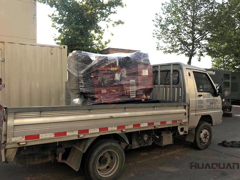 Patricio Enrrique訂購的HQ40GF柴油發電機組，在6.16發往黃島港