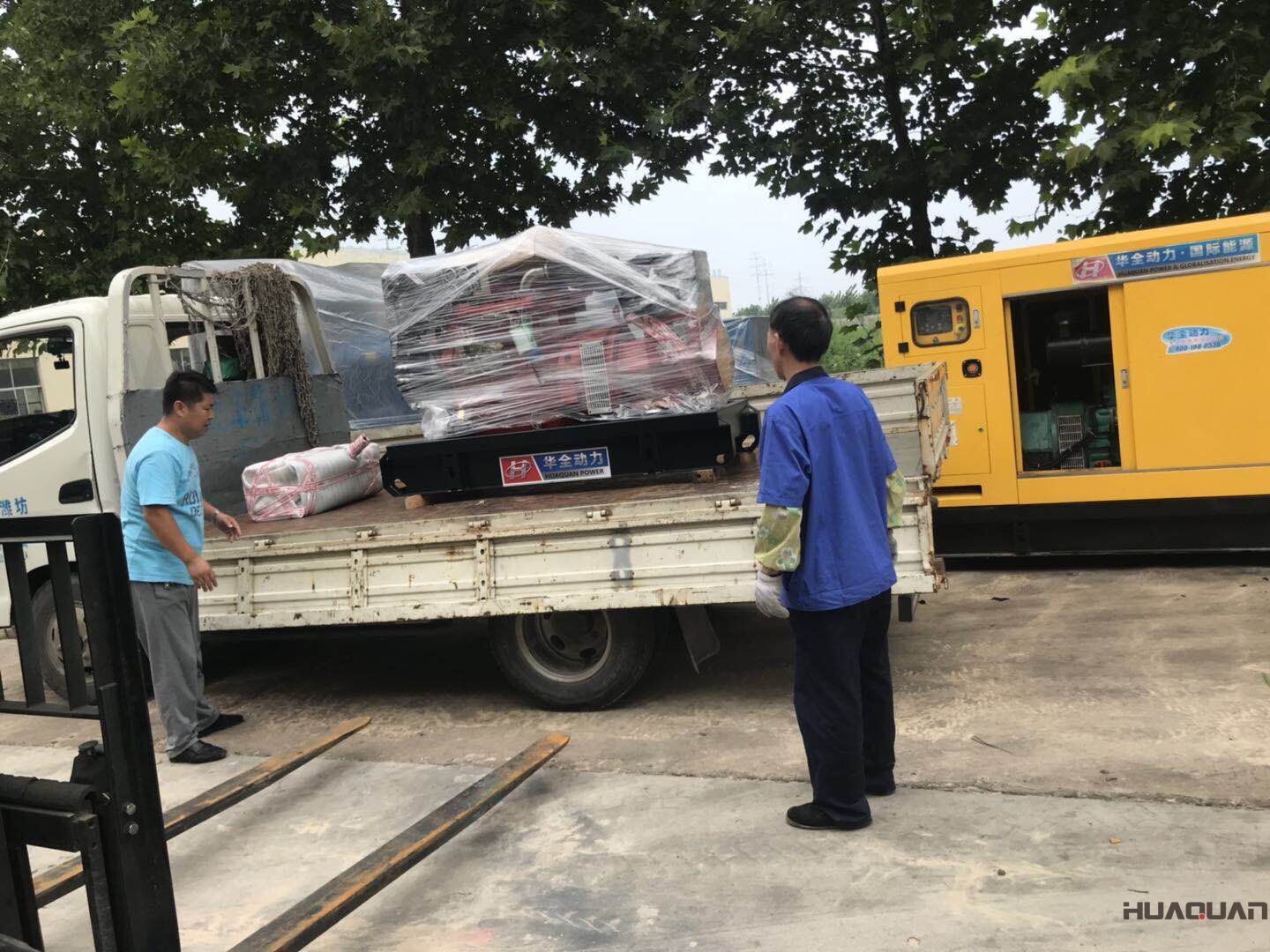  一臺HQ50GF標配型柴油發電機組于7月9號已發往浙江