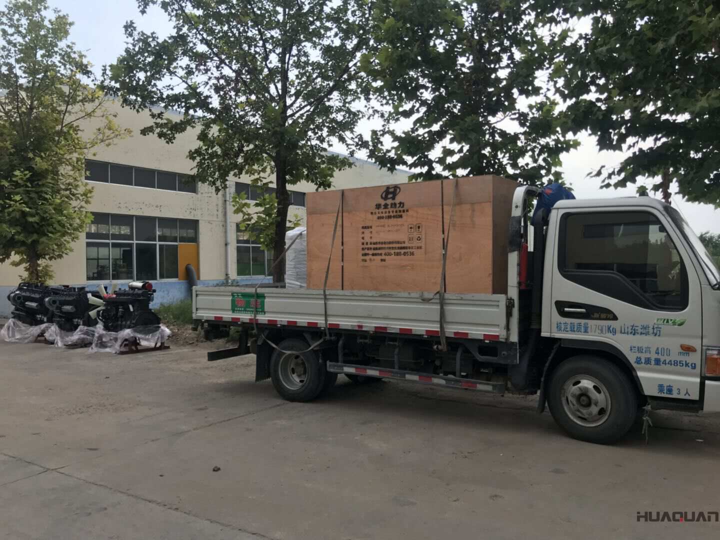 9月17日一臺100kw帶余熱回收的沼氣發(fā)電機組發(fā)往山東